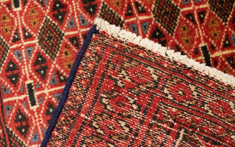 Turkaman-tæppe - 130 x 60 cm - orange