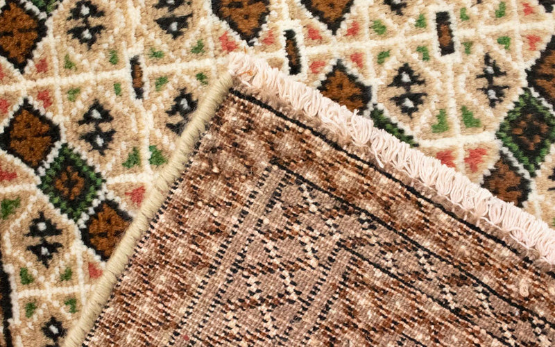 Turkaman-tæppe - 130 x 60 cm - beige