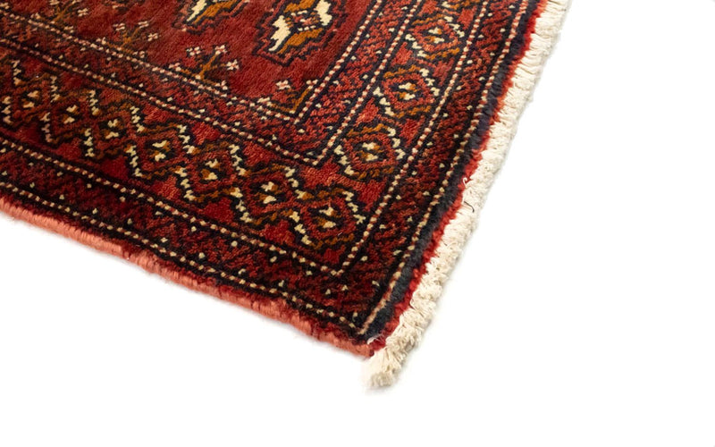 Turkaman-tæppe - 130 x 60 cm - rød