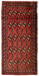 Turkaman-tæppe 130x60cm - Persisk tæppe