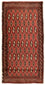 Turkaman-tæppe - 130 x 60 cm - rust