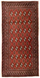 Turkaman-tæppe 130x60cm - Persisk tæppe