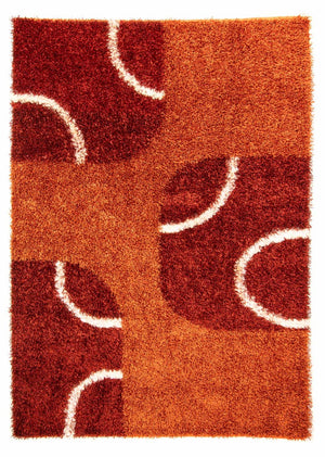 Tæppe med høj pæl - 316 x 220 cm - brun