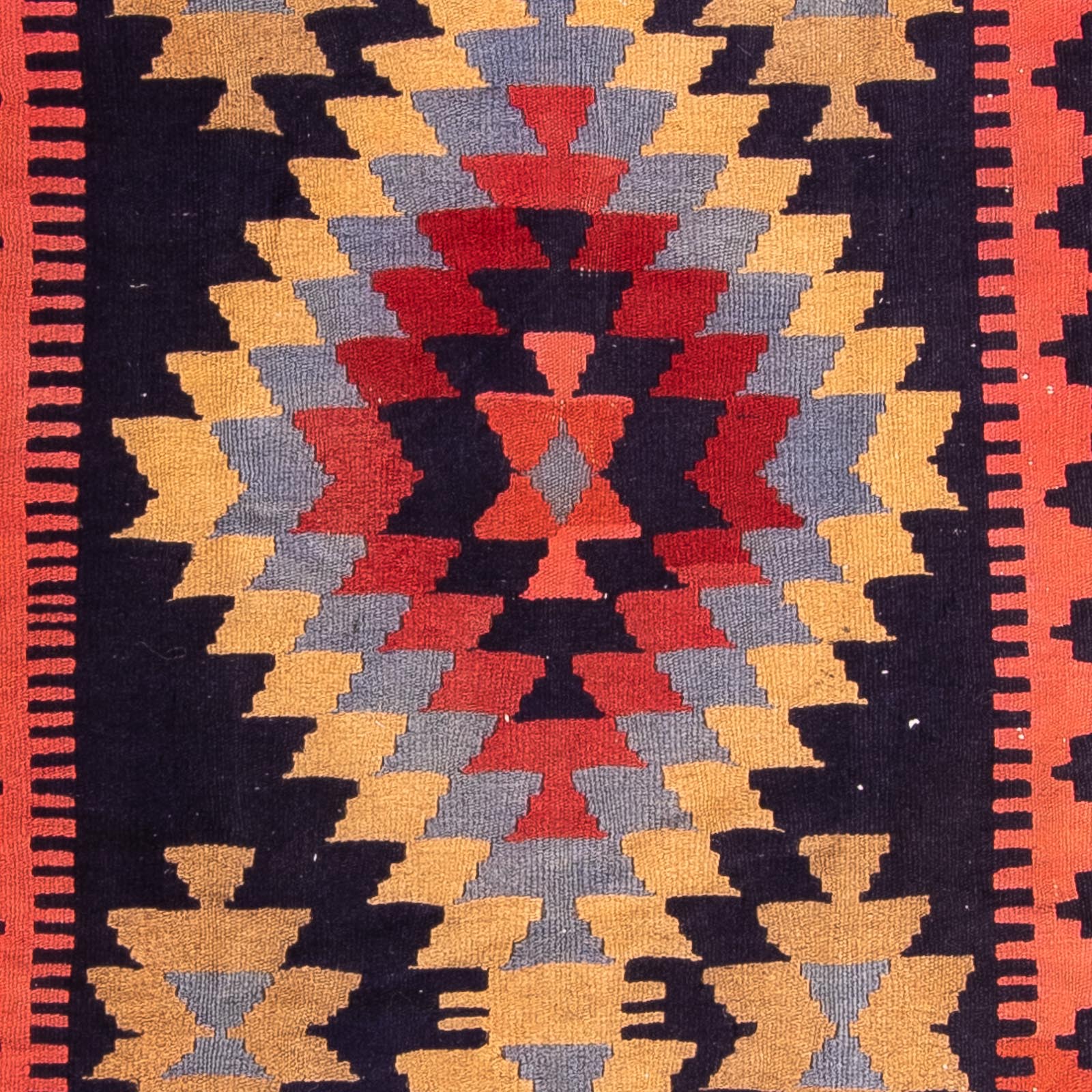 Løber Kelim-tæppe - gammelt - 295 x 135 cm - flerfarvet