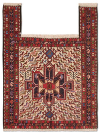 Kelim-tæppe - orientalsk firkantet  - 99 x 95 cm - beige