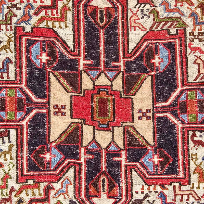 Kelim-tæppe - orientalsk firkantet  - 99 x 95 cm - beige
