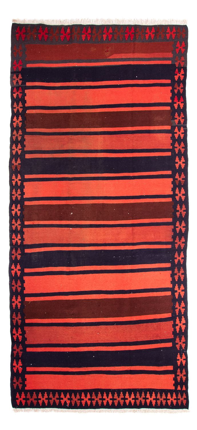 Løber Kelim-tæppe - gammelt - 335 x 155 cm - flerfarvet