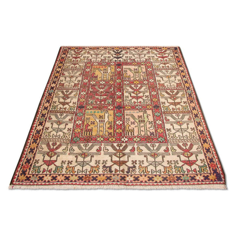 Kelim-tæppe - orientalsk - 97 x 75 cm - rød
