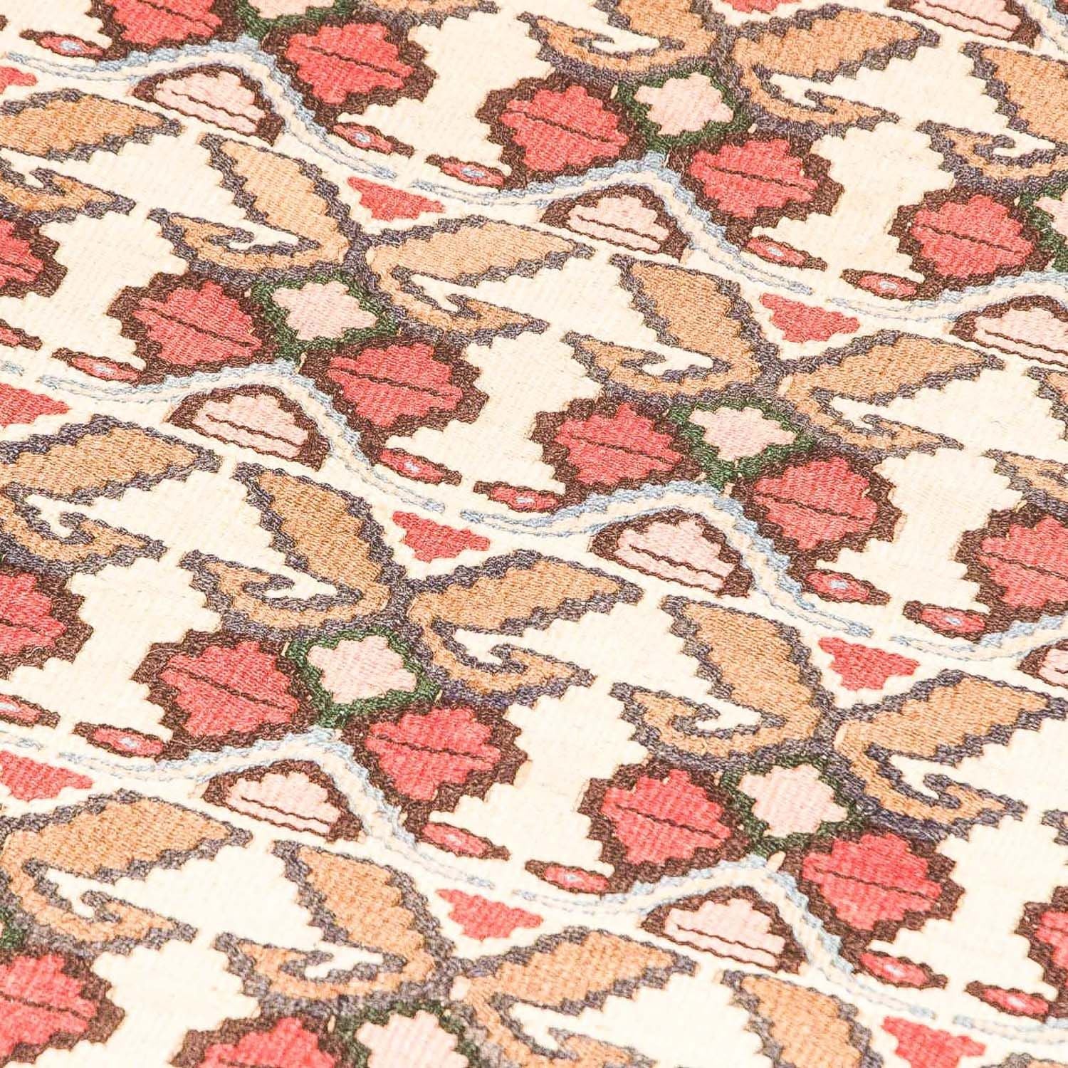 Kelim-tæppe - gammelt - 143 x 119 cm - beige