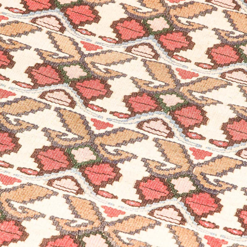 Kelim-tæppe - gammelt - 143 x 119 cm - beige