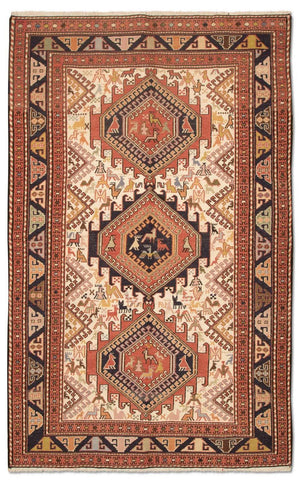 Kelim-tæppe - orientalsk - 194 x 122 cm - brun