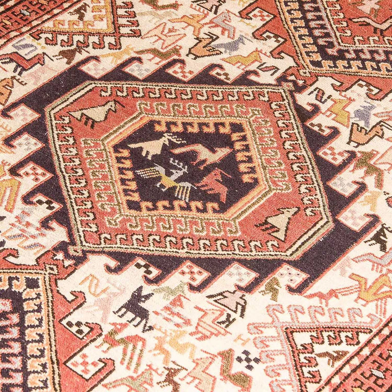 Kelim-tæppe - orientalsk - 194 x 122 cm - brun