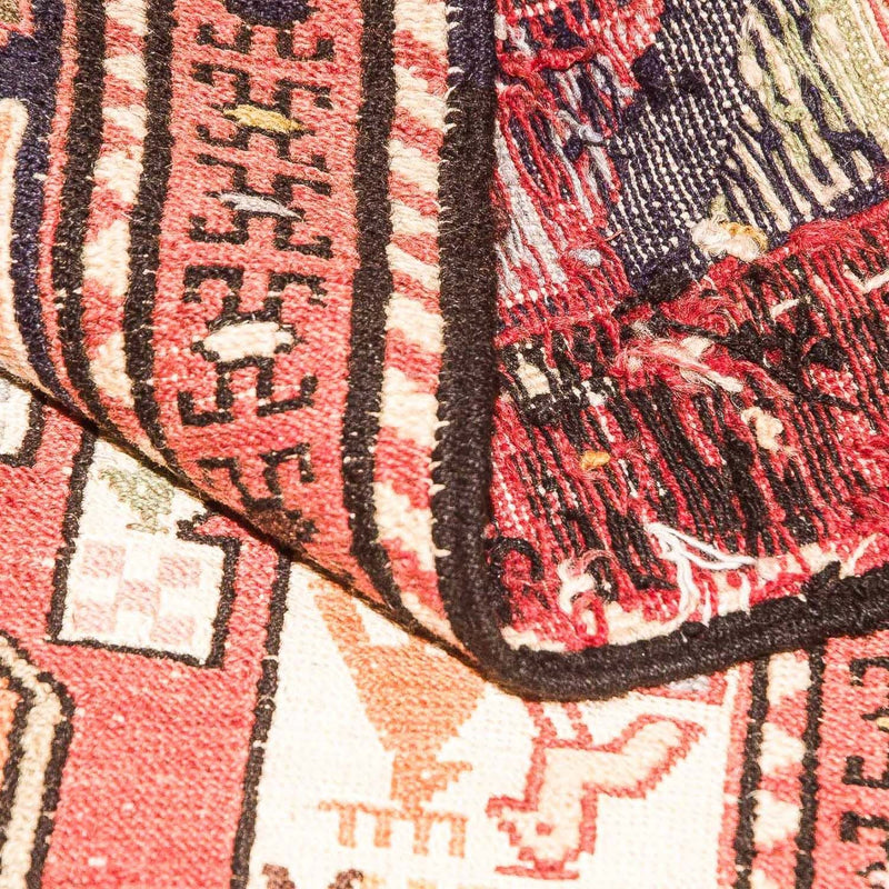 Kelim-tæppe - orientalsk - 194 x 122 cm - brun