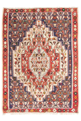 Kelim-tæppe - orientalsk - 152 x 117 cm - flerfarvet