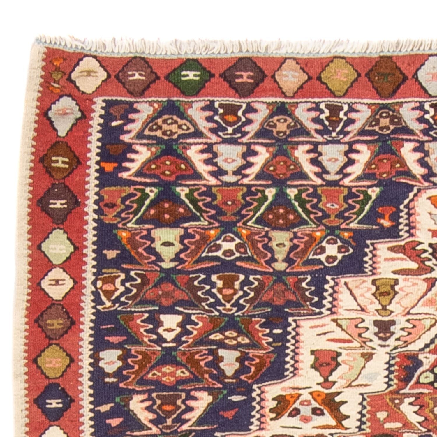 Kelim-tæppe - orientalsk - 152 x 117 cm - flerfarvet