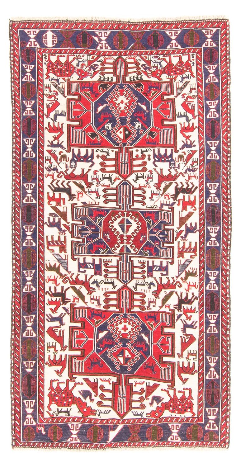 Løber Kelim-tæppe - orientalsk - 205 x 110 cm - creme