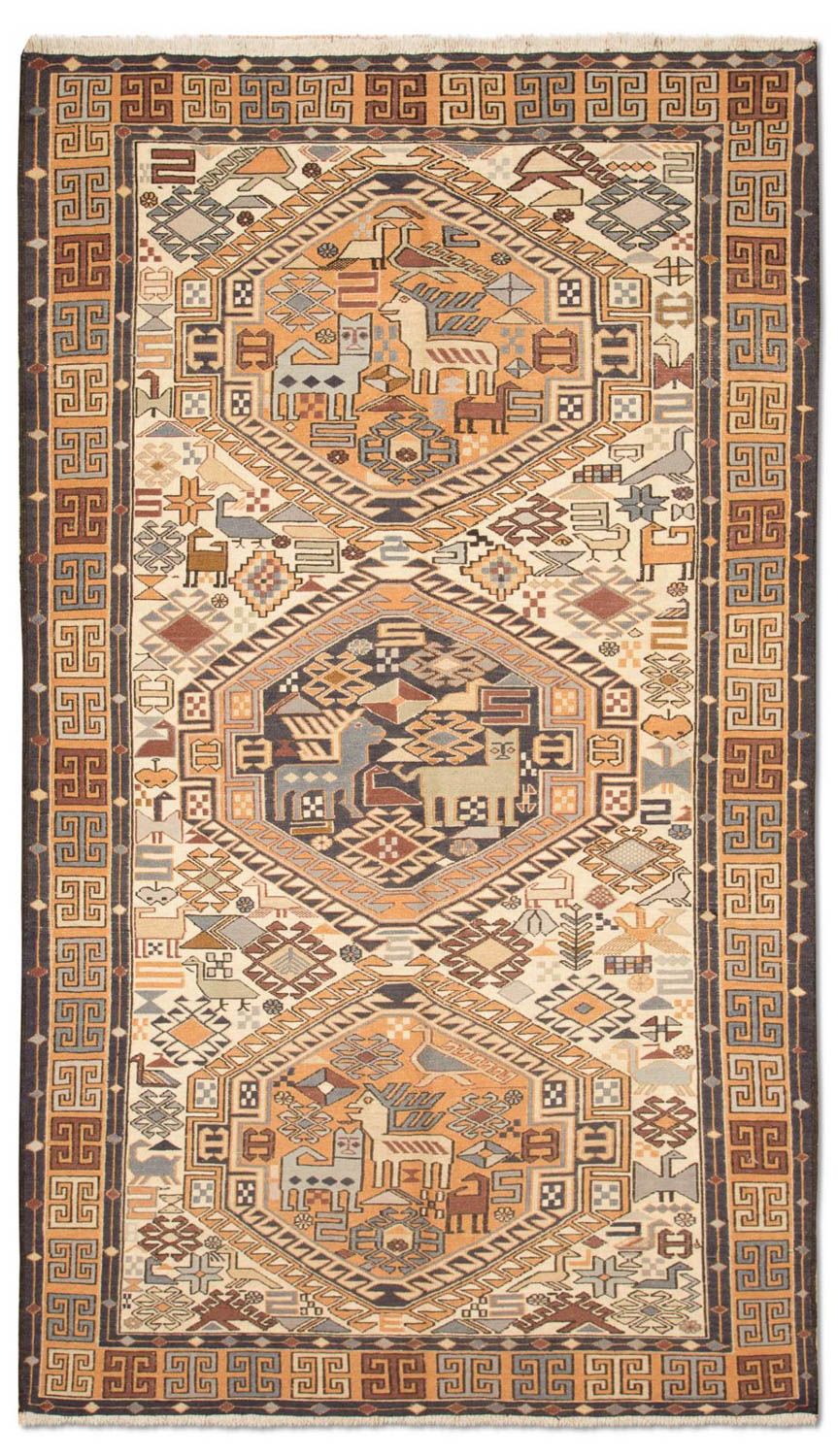 Løber Kelim-tæppe - orientalsk - 210 x 115 cm - beige
