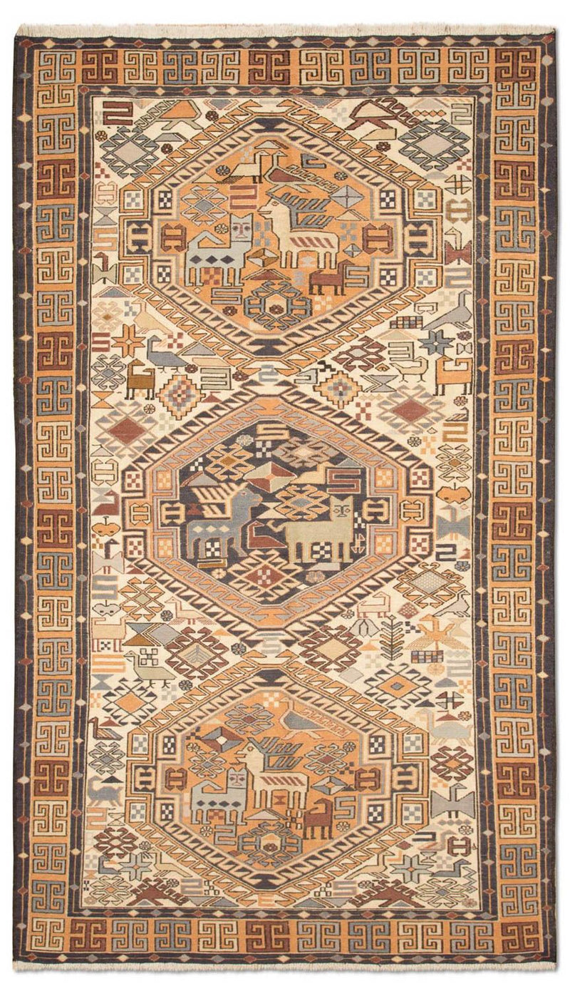 Løber Kelim-tæppe - orientalsk - 210 x 115 cm - beige