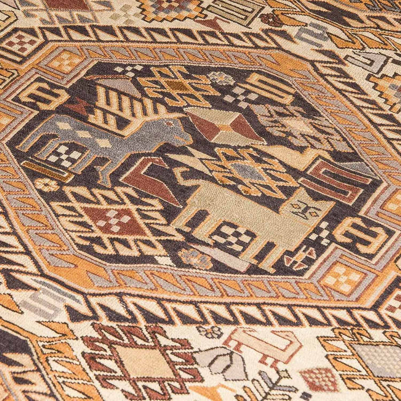 Løber Kelim-tæppe - orientalsk - 210 x 115 cm - beige