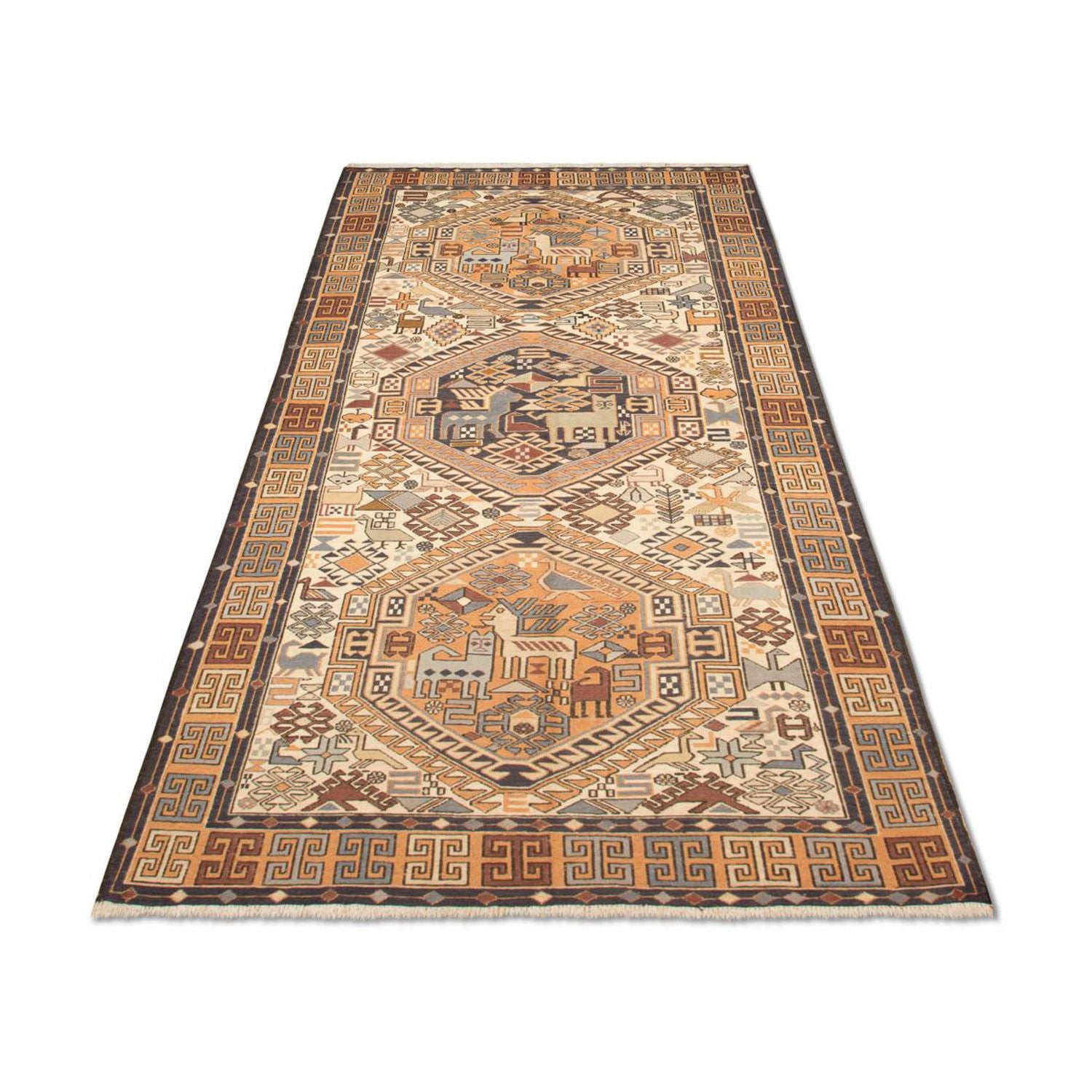 Løber Kelim-tæppe - orientalsk - 210 x 115 cm - beige