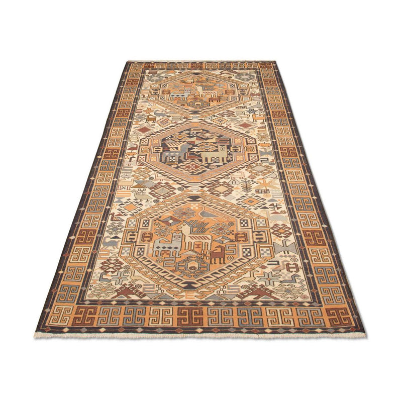 Løber Kelim-tæppe - orientalsk - 210 x 115 cm - beige