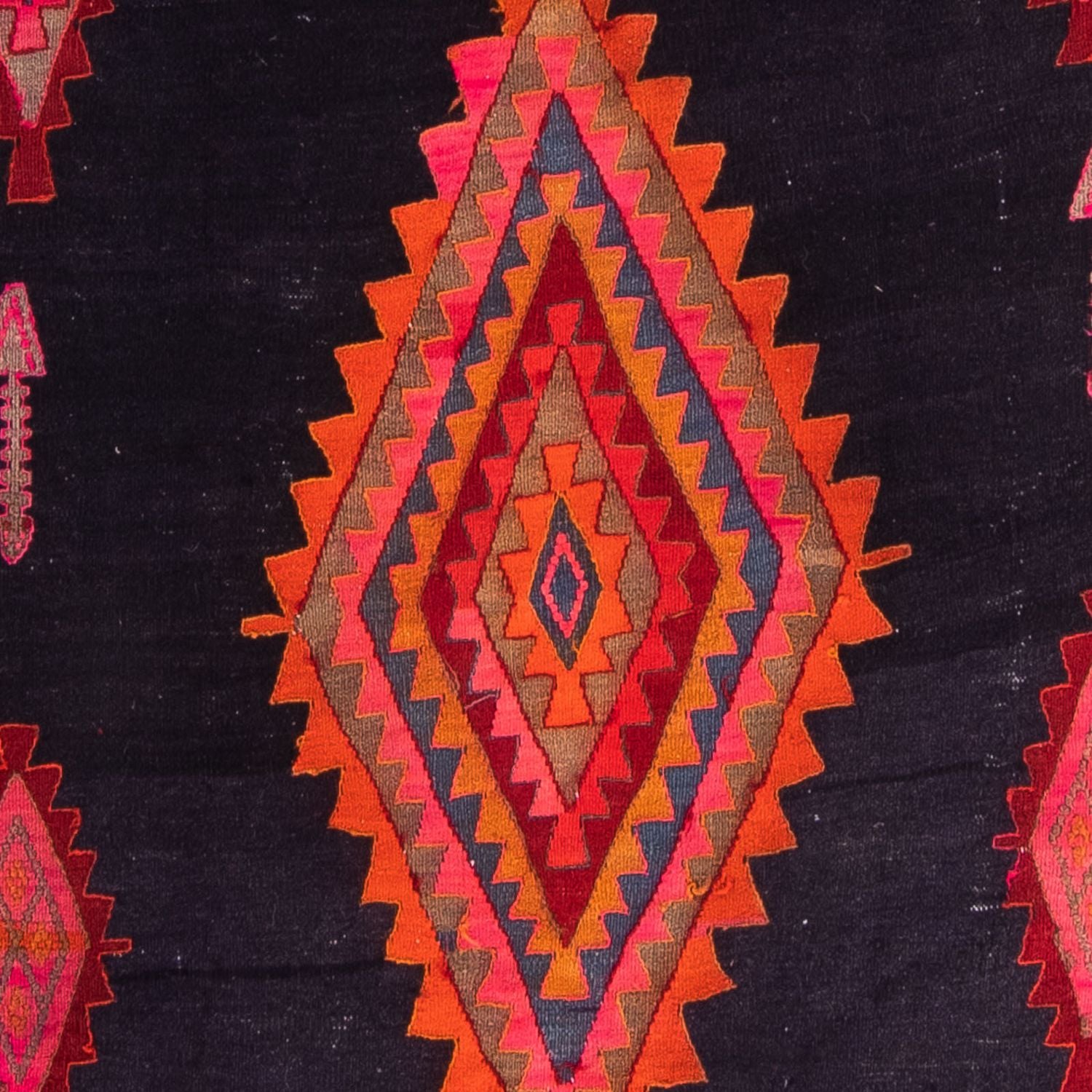 Løber Kelim-tæppe - gammelt - 315 x 150 cm - flerfarvet