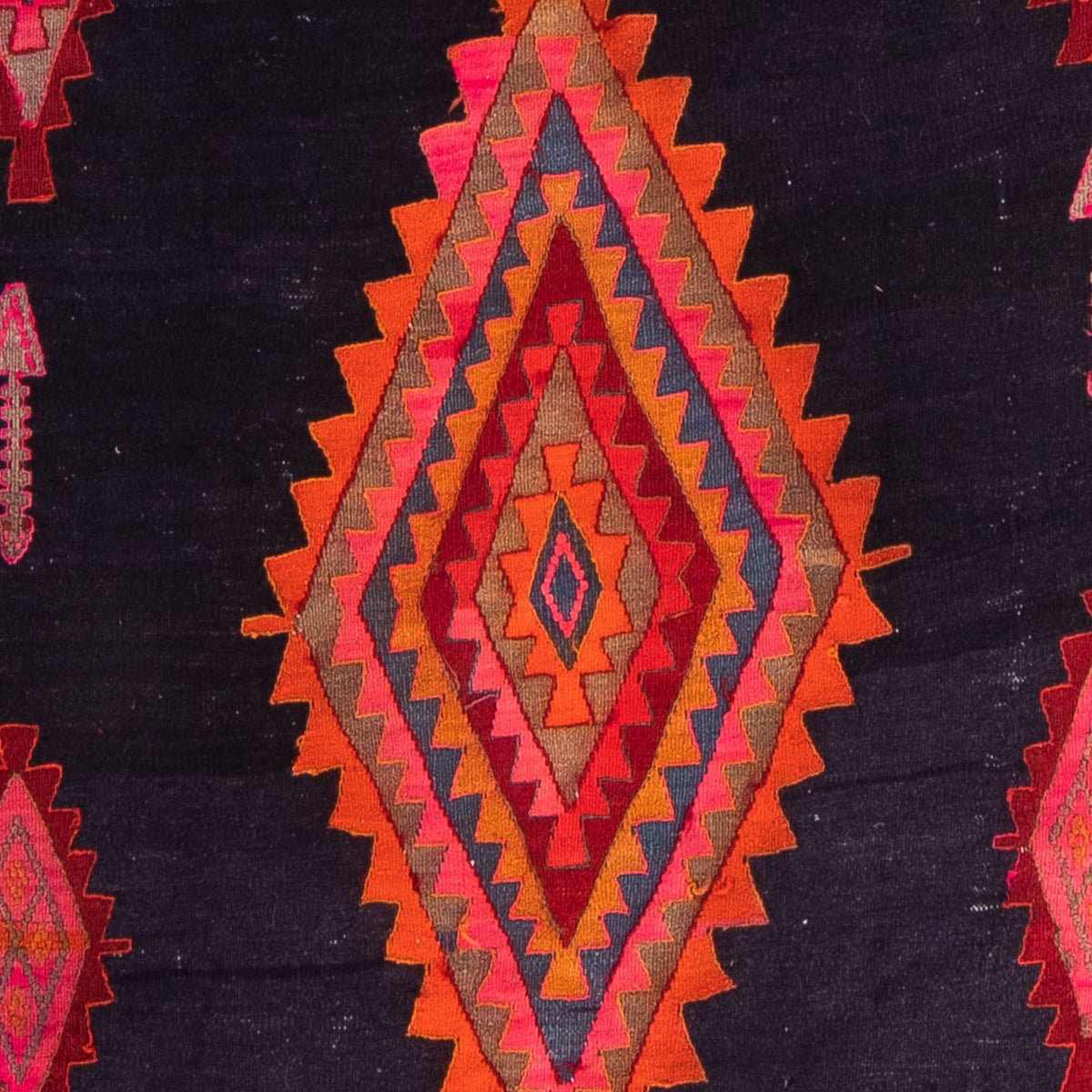 Løber Kelim-tæppe - gammelt - 315 x 150 cm - flerfarvet