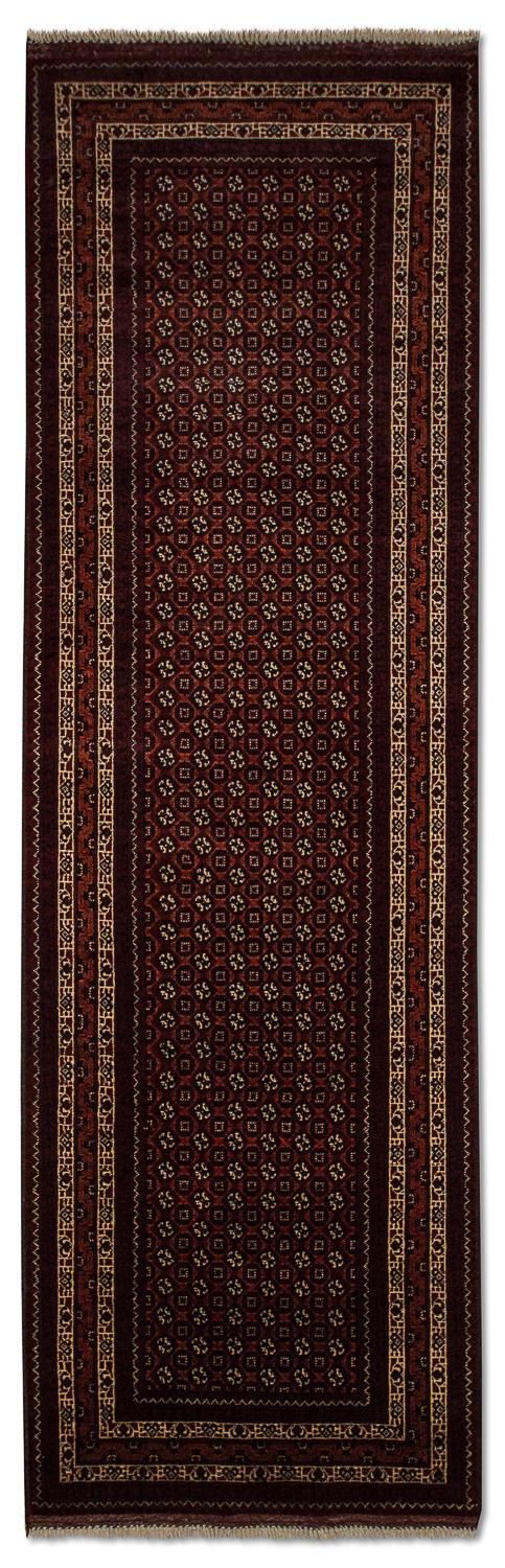 Løber Afghansk tæppe - Bukhara - 292 x 86 cm - rød