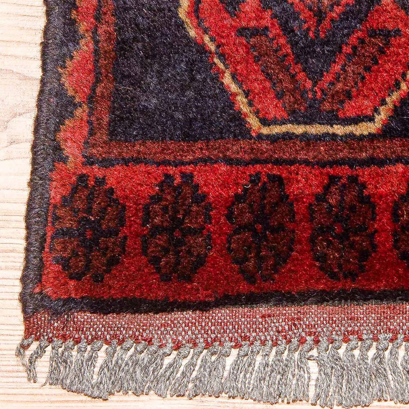 Afghansk tæppe - Kunduz - 189 x 116 cm - rød