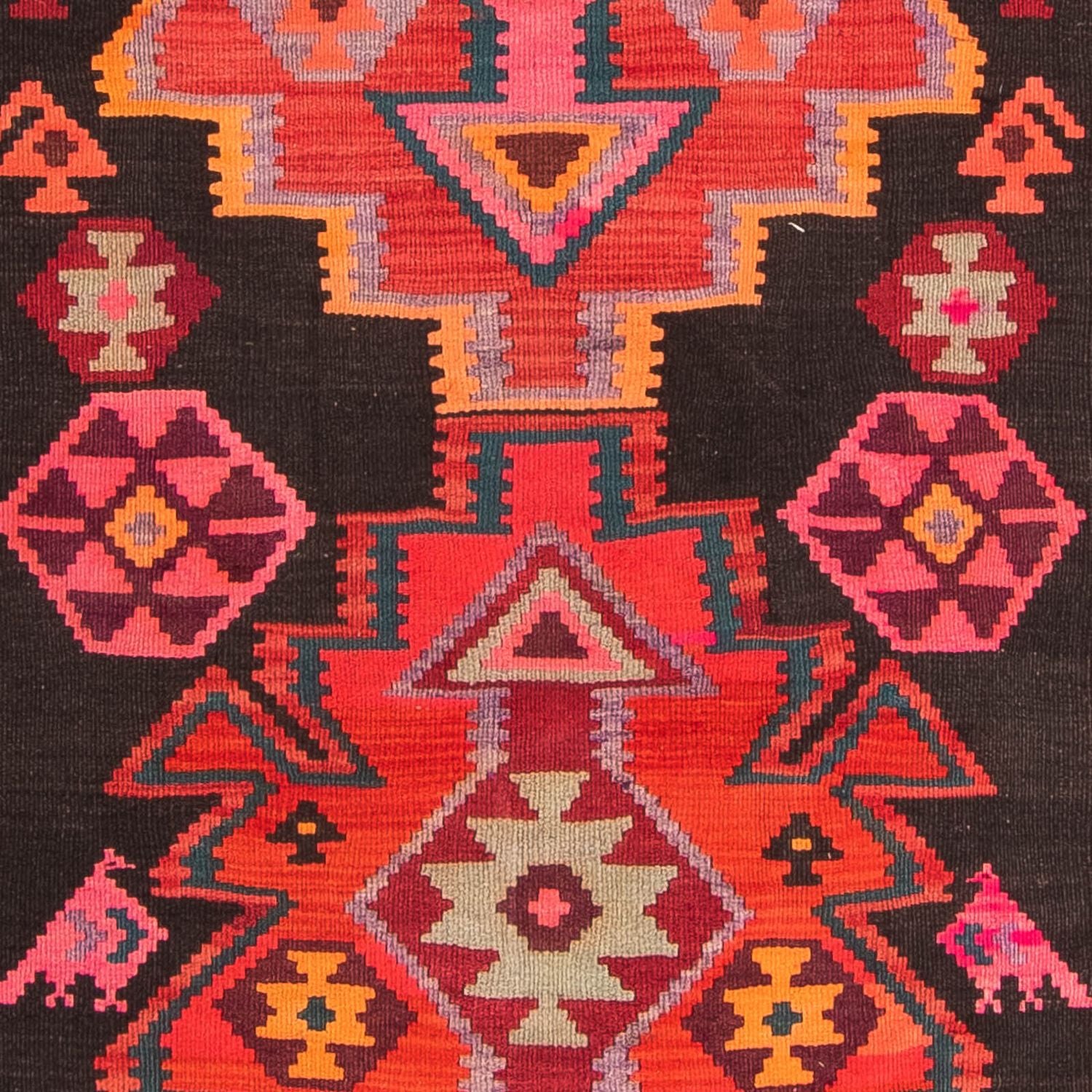 Løber Kelim-tæppe - gammelt - 335 x 150 cm - flerfarvet