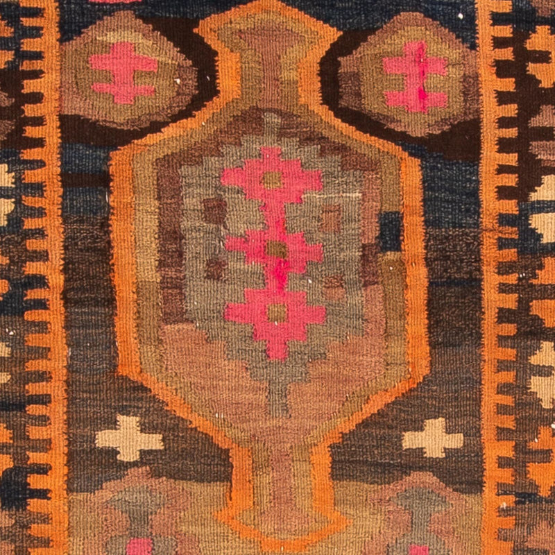 Løber Kelim-tæppe - gammelt - 245 x 110 cm - flerfarvet