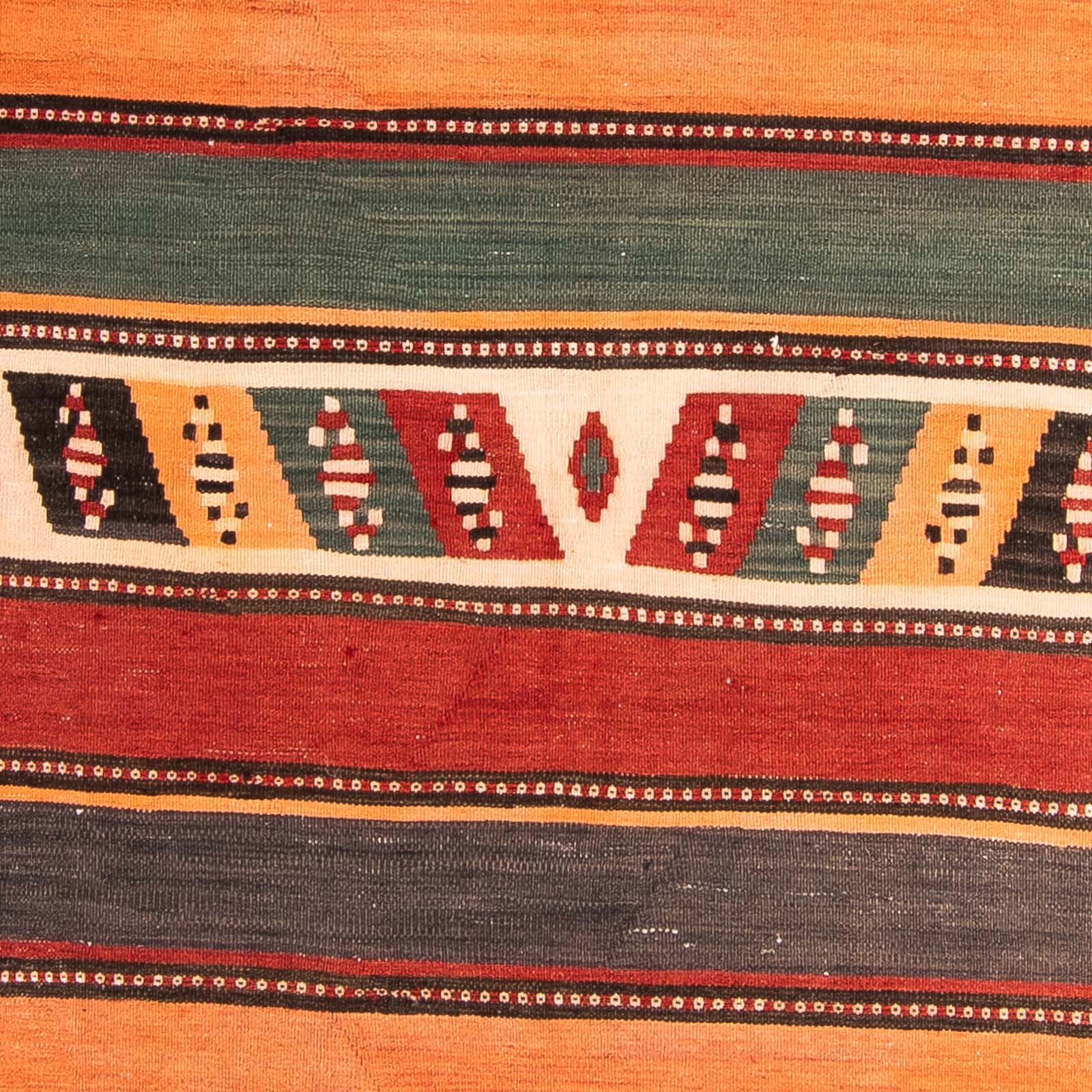 Løber Kelim-tæppe - gammelt - 310 x 155 cm - flerfarvet