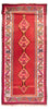 Løber Kelim-tæppe - gammelt - 490 x 190 cm - rød