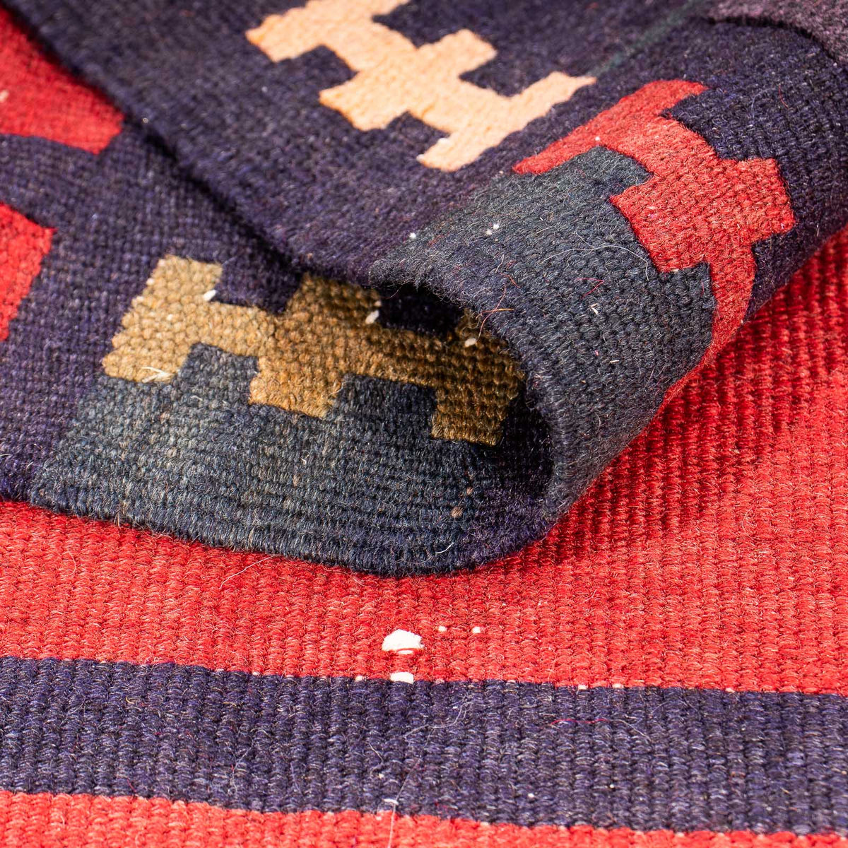 Kelim-tæppe - gammelt - 290 x 160 cm - flerfarvet