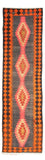 Løber Kelim-tæppe - gammelt - 340 x 100 cm - flerfarvet