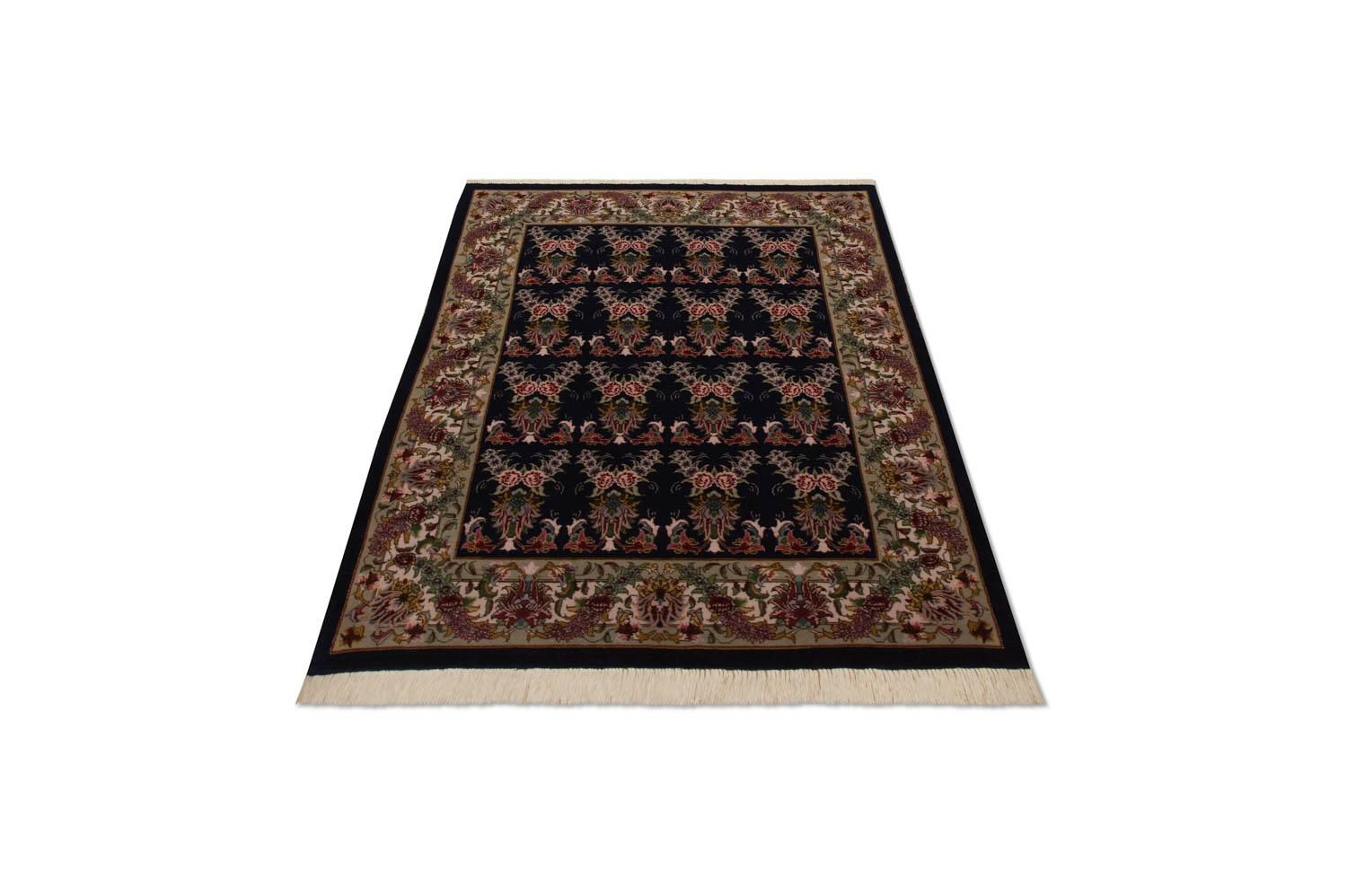 Persisk tæppe - Tabriz - Royal - 137 x 103 cm - mørkeblå