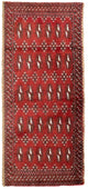 Turkaman-tæppe 130x60cm - Persisk tæppe