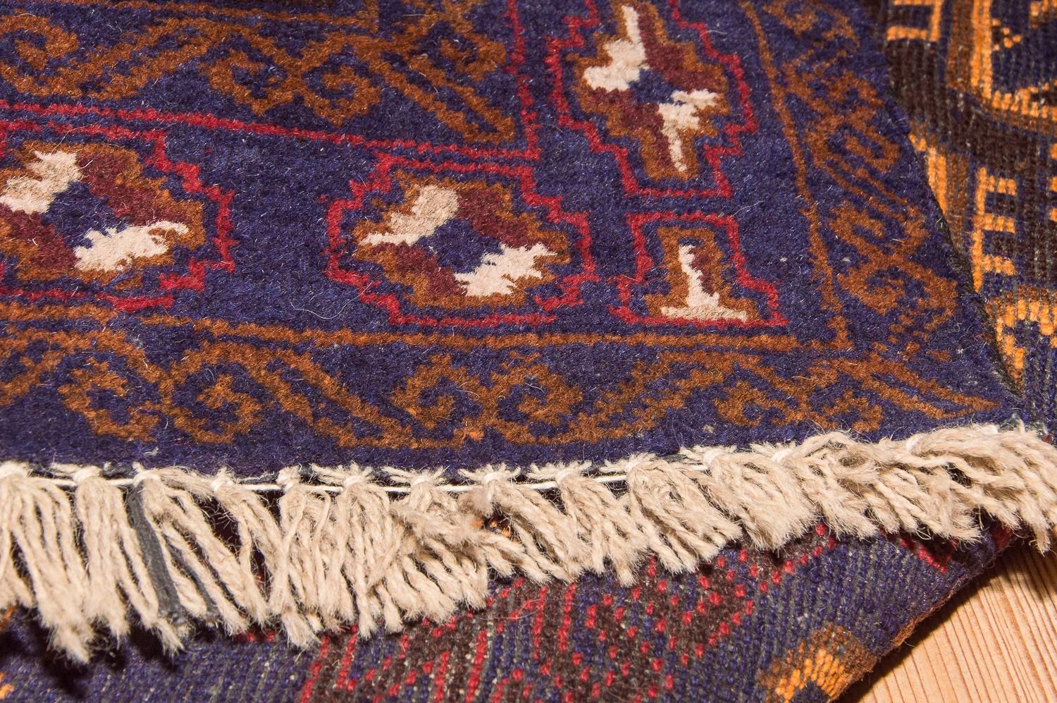Baluch-tæppe - 133 x 81 cm - blå