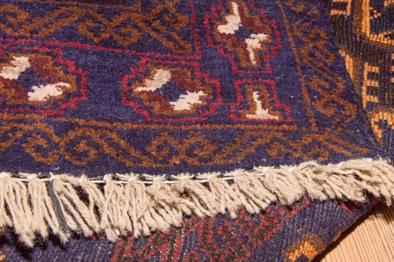 Baluch-tæppe - 133 x 81 cm - blå