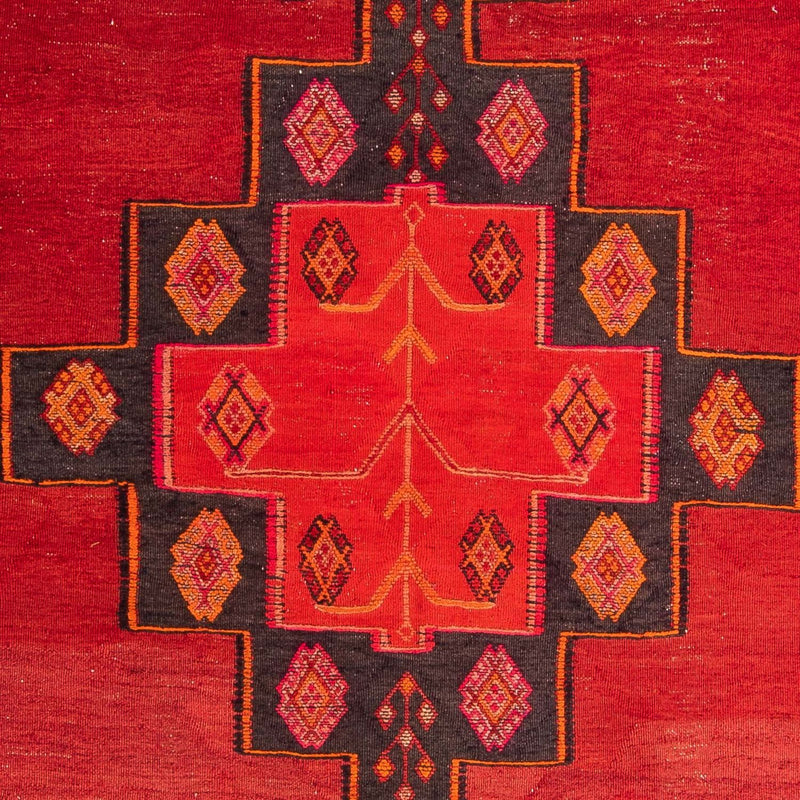 Kelim-tæppe - gammelt - 310 x 160 cm - flerfarvet