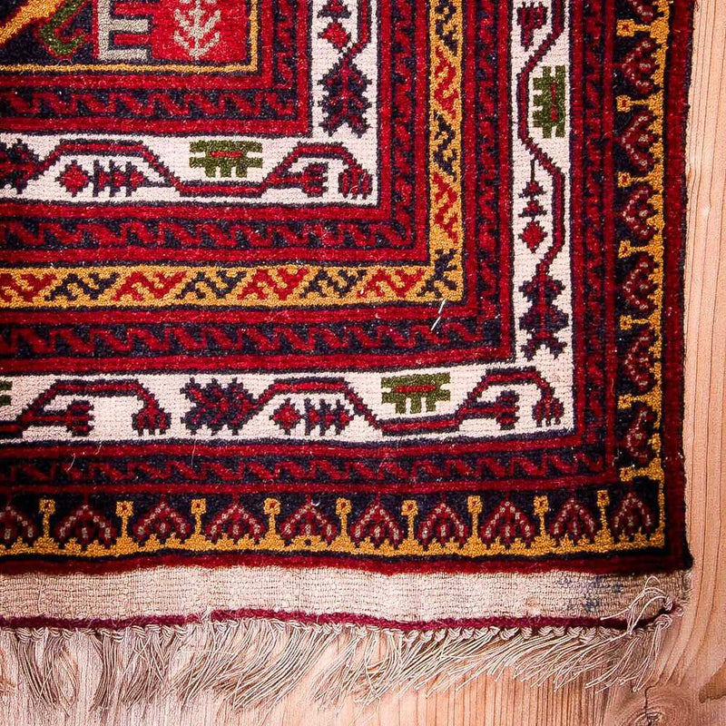 Afghansk tæppe - 145 x 92 cm - blå
