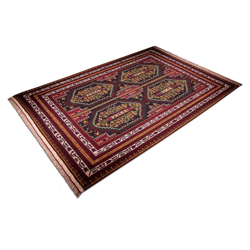Afghansk tæppe - 145 x 92 cm - blå