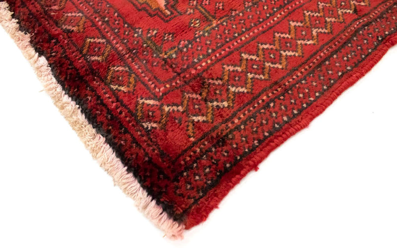 Turkaman-tæppe - 130 x 60 cm - rød