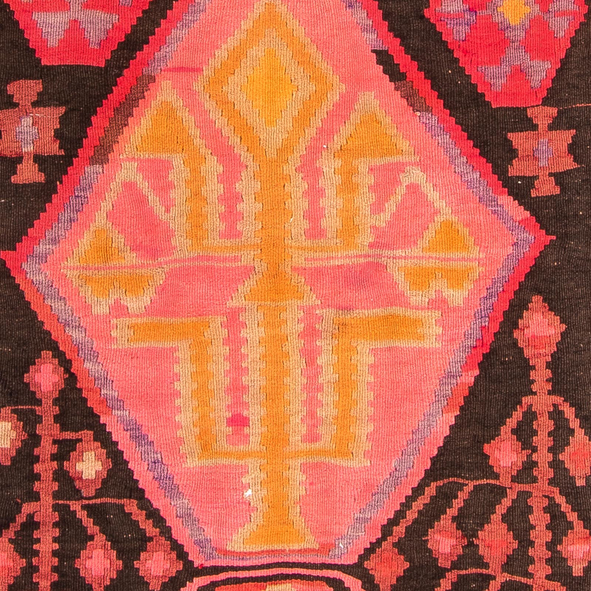 Løber Kelim-tæppe - gammelt - 305 x 160 cm - flerfarvet