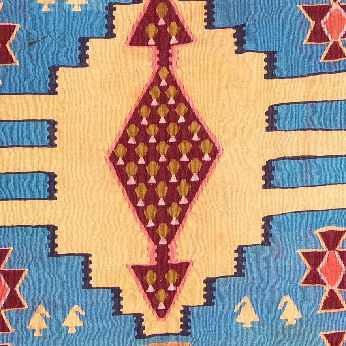 Løber Kelim-tæppe - gammelt - 280 x 140 cm - flerfarvet