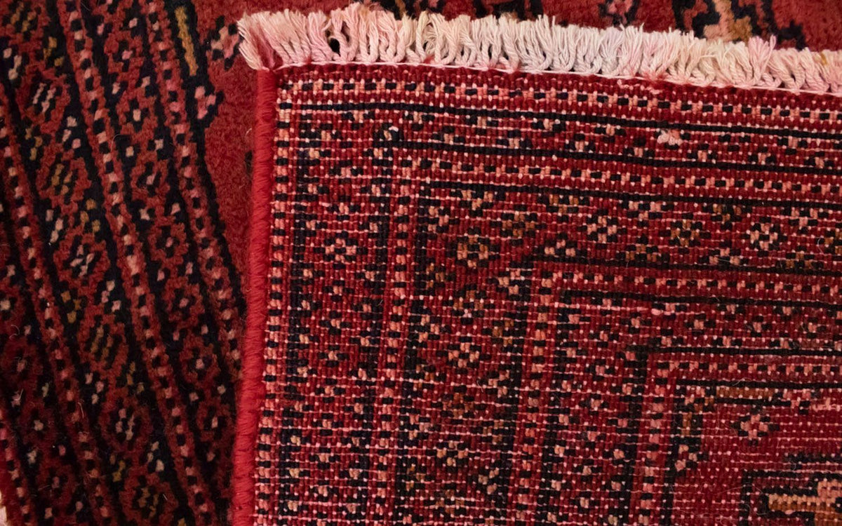 Turkaman-tæppe - 130 x 60 cm - rød