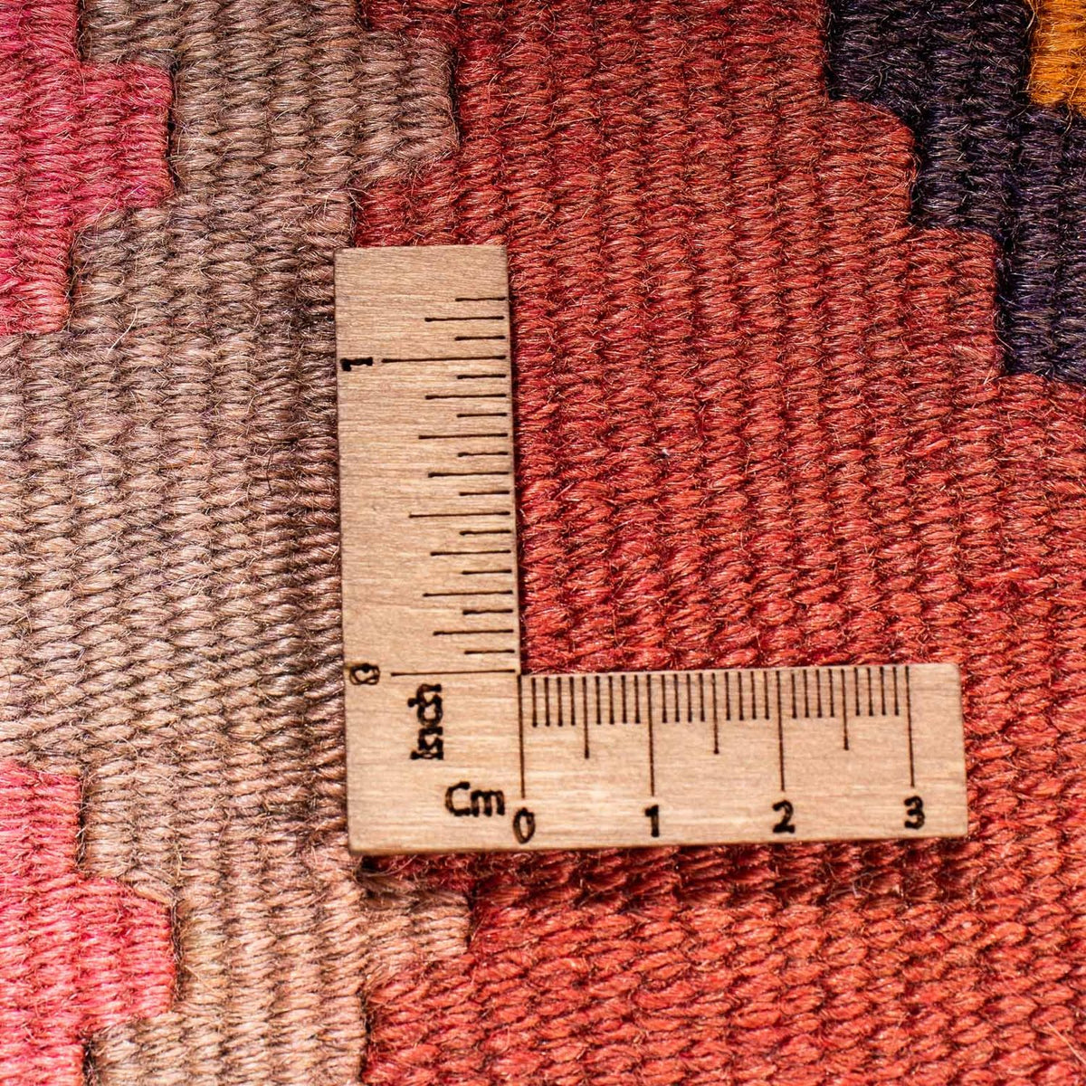 Løber Kelim-tæppe - gammelt - 340 x 155 cm - flerfarvet