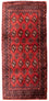 Turkaman-tæppe - 130 x 60 cm - rød