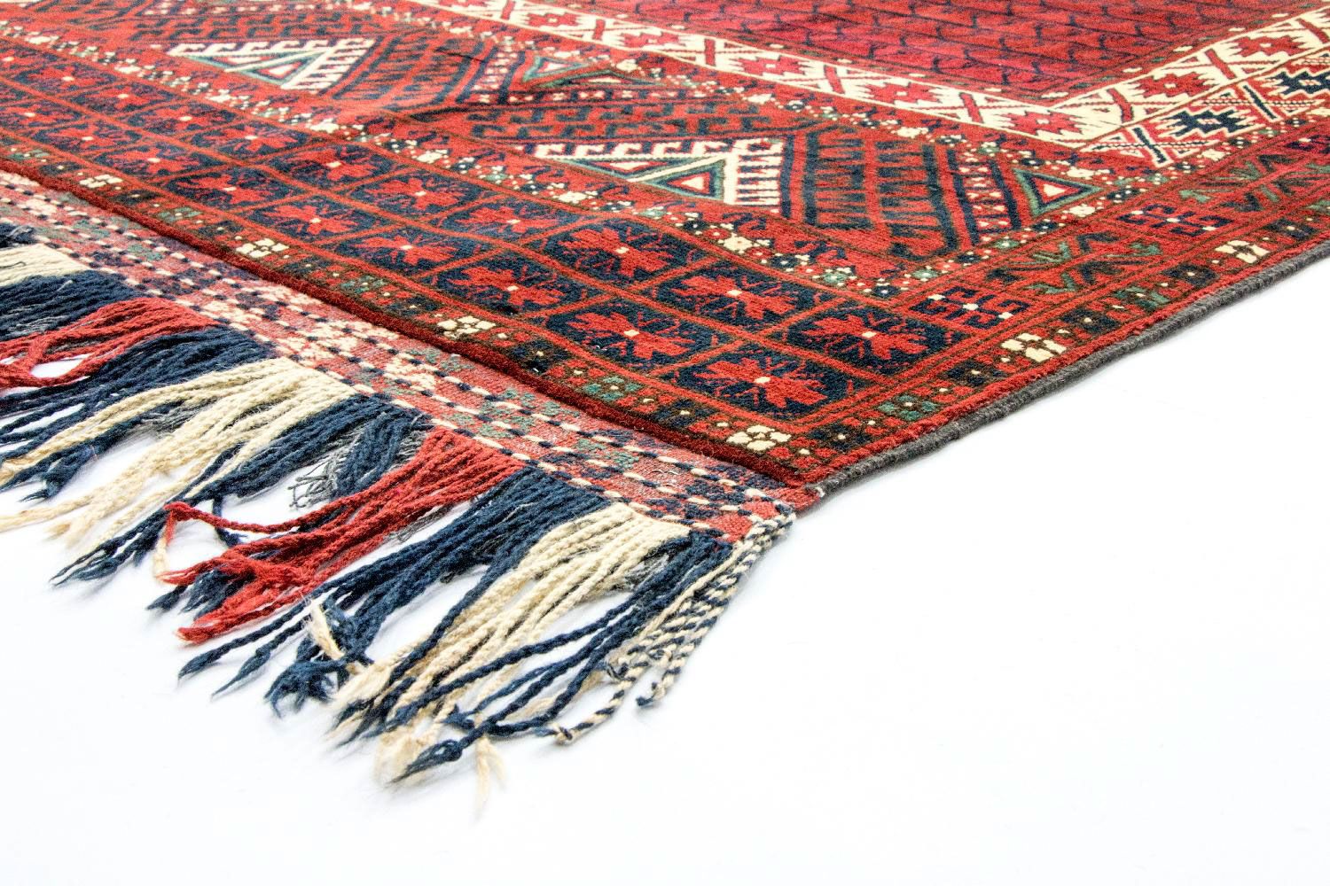 Afghansk tæppe - Hatshlu - 293 x 203 cm - rød