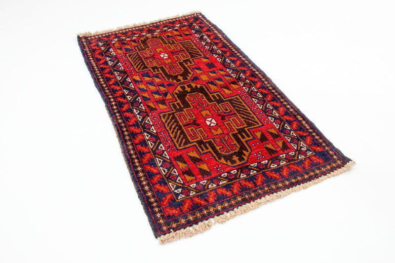 Baluch-tæppe - 142 x 84 cm - rød